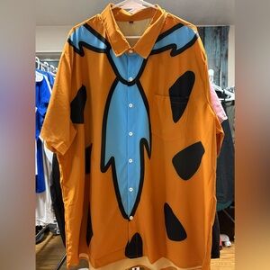 Men’s Flintstone Button Up Shirt